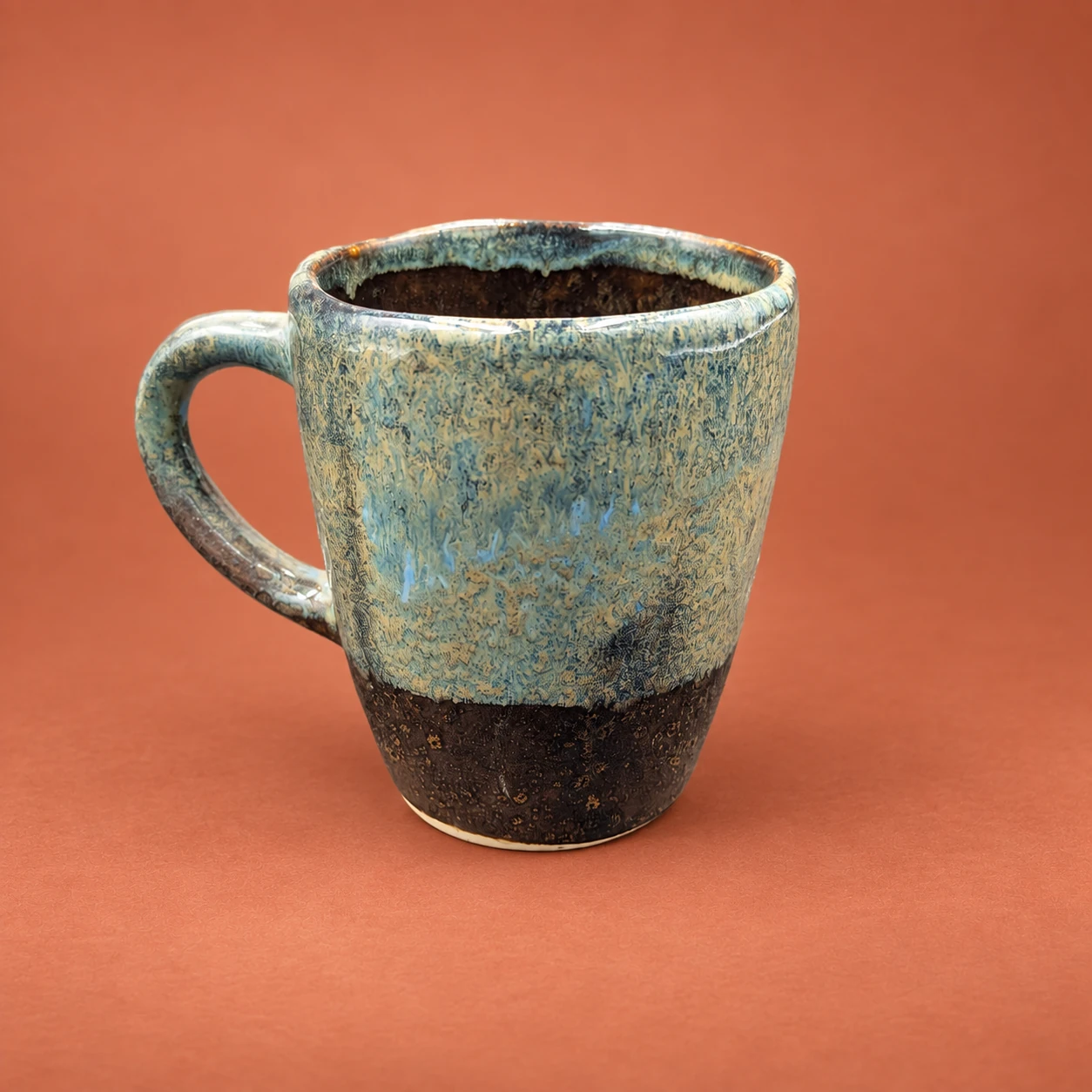 Taza alta · esmalte moteado