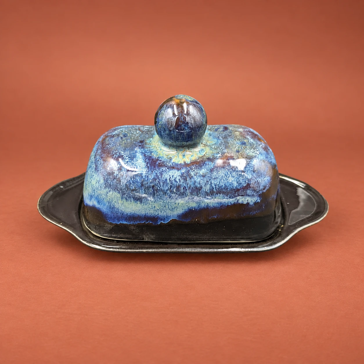 Recipiente con tapa · azul